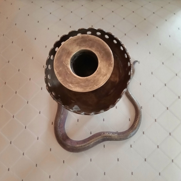 Antique/COBRA,SOLID BRASS, EGYPTIAN STYLE, ANTIQUE POLYCHROME. - Picture 4 of 7